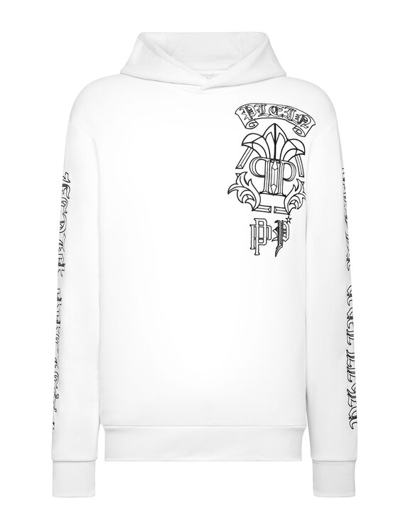 PHILIPP PLEIN PHILIPP PLEIN Bluza 1027 Biały Regular Fit