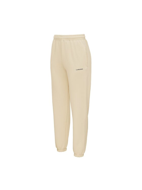 La Mania La Mania Spodnie dresowe SEASON 2 Beżowy Classic Fit