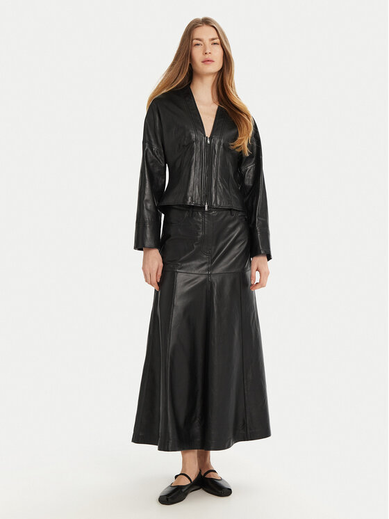 Marella Marella Giacca di pelle Daily 2513441041 Nero Regular Fit