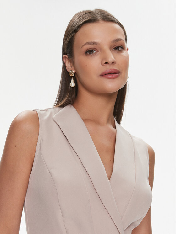 Rinascimento Rinascimento Coctailkleid CFC0117778003 Beige Regular Fit
