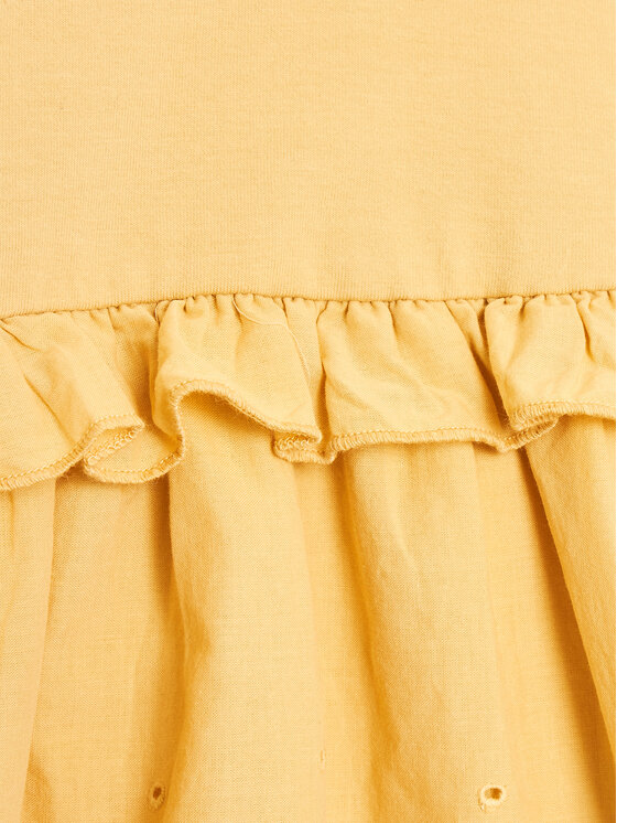United Colors Of Benetton United Colors Of Benetton Kleid für den Alltag 47YZAV00B Gelb Regular Fit