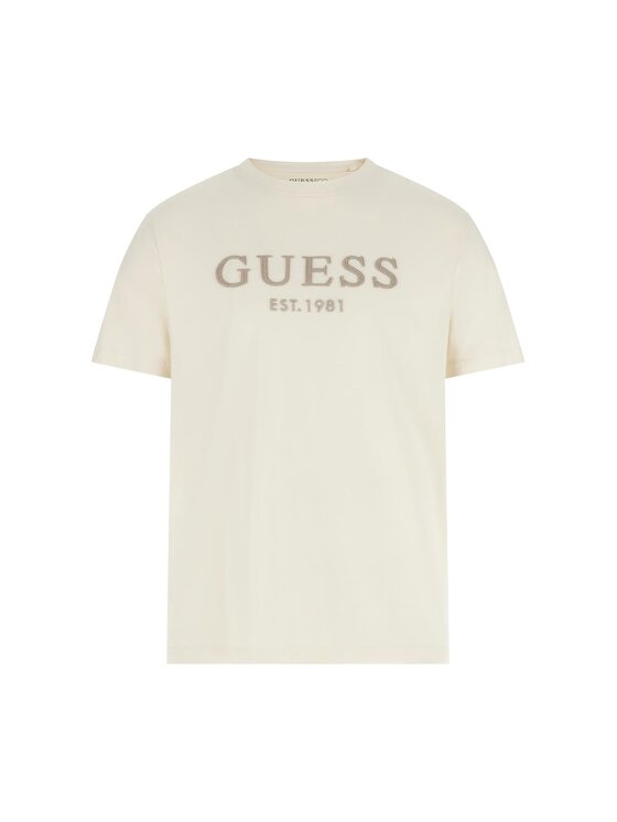 Guess Guess T-Shirt 175665 Beżowy Classic Fit