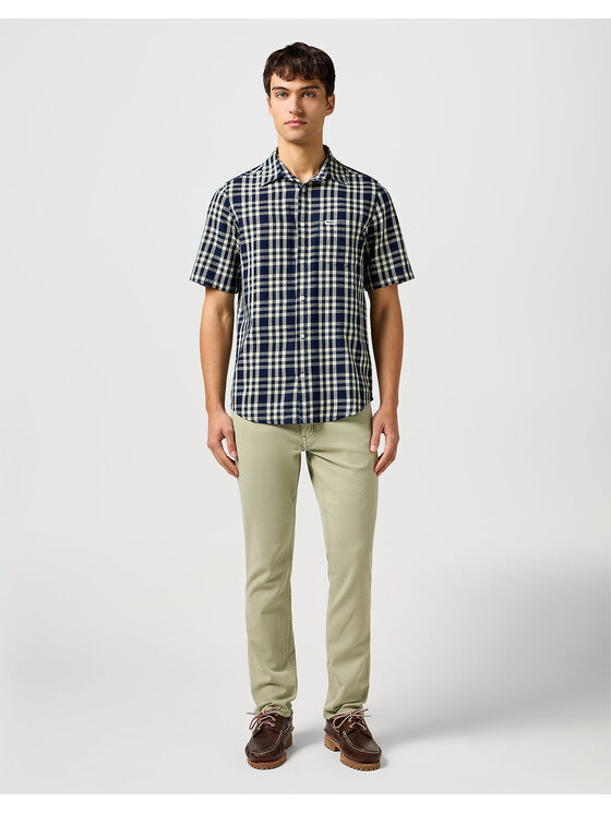 Wrangler Wrangler Pantaloni di tessuto GREENSBORO Verde Regular Fit