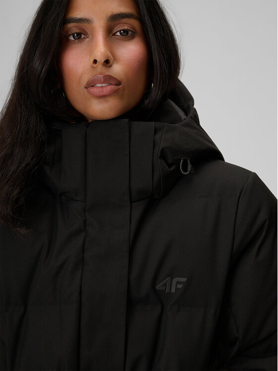 4F 4F Kurtka puchowa CITY JACKETS Czarny Slim Fit
