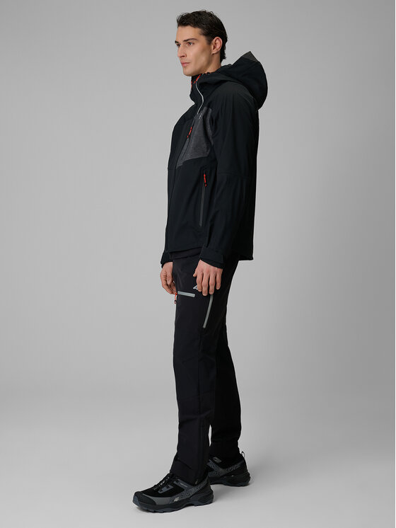 4F 4F Kurtka wielofunkcyjna TREKKING Czarny Regular Fit
