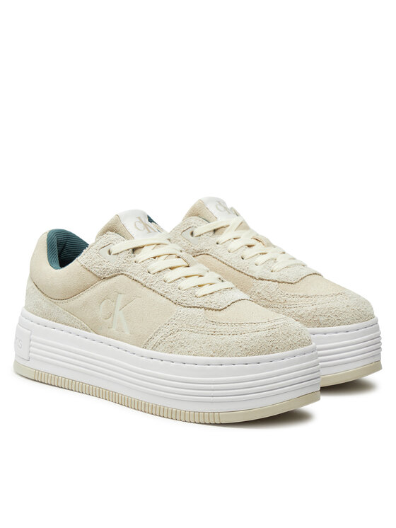 Calvin Klein Jeans Calvin Klein Jeans Tenisice Bold Platf Laceup Low Mg Suede YW0YW01575 Bež