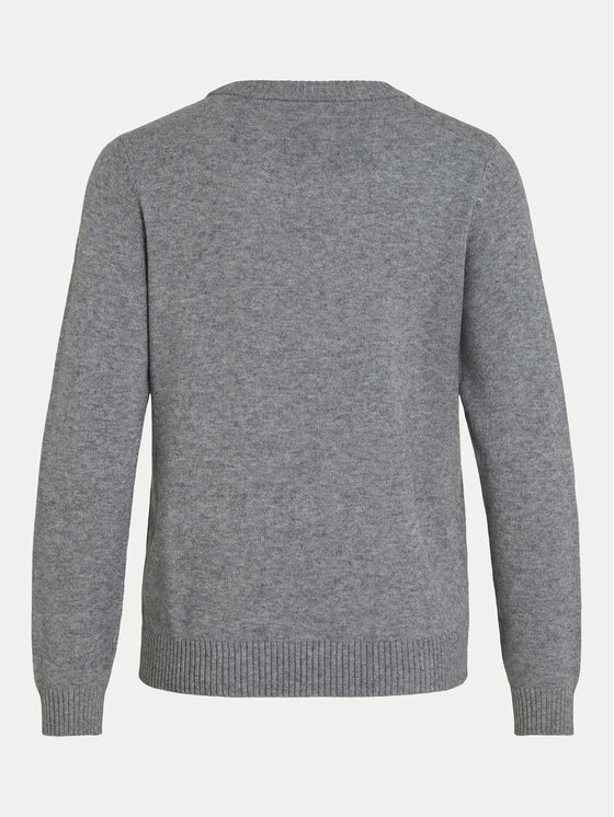 Vila Vila Pullover Ril 14054177 Grau Regular Fit