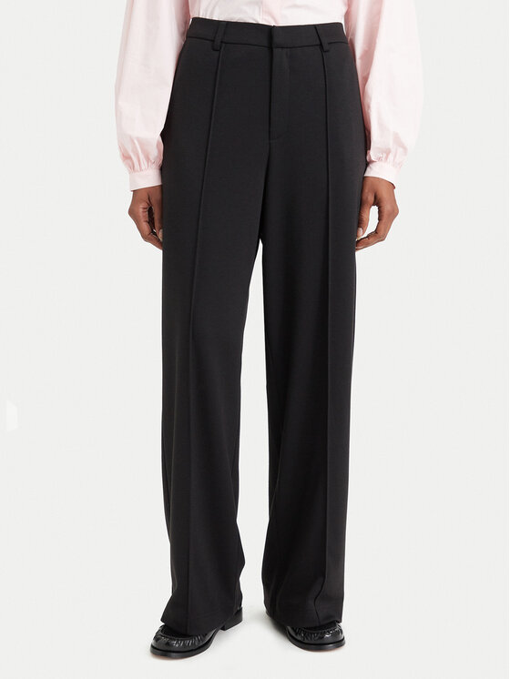 Simple Simple Stoffhose 62SPDD101 Schwarz Regular Fit