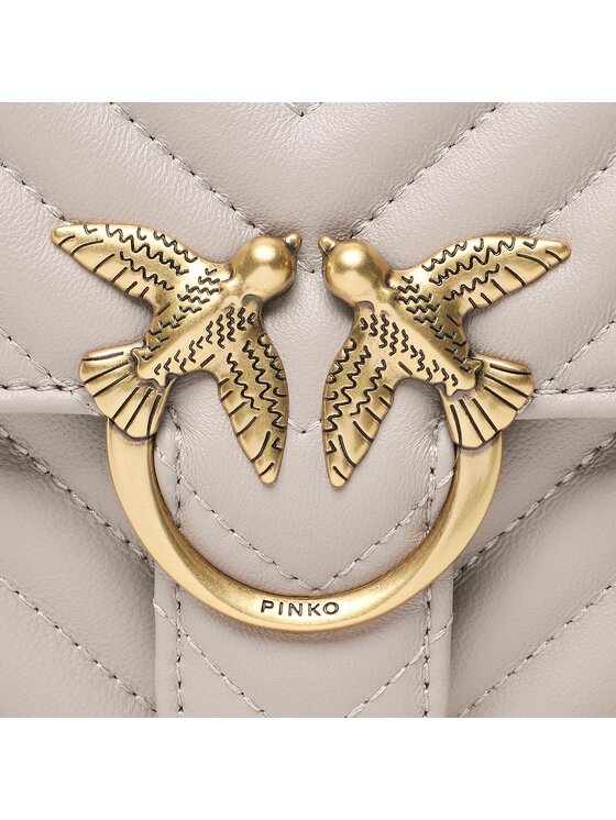 PINKO Pinko Rankinė Love One Top Handle Mini Light PE 23 PLTT 100071 A0GK Pilka