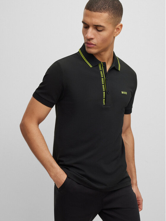 BOSS Boss Polo 50469391 Crna Slim Fit