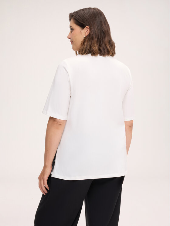 Fiorella Rubino Fiorella Rubino T-shirt G0DKL009295N0S1 Bianco Regular Fit