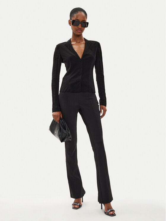 Calvin Klein Calvin Klein Παντελόνι υφασμάτινο K20K207171 Μαύρο Flare Fit