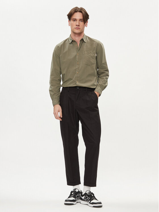 Pepe Jeans Pepe Jeans Marškiniai Prince PM308270 Žalia Regular Fit