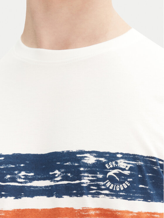 INDICODE INDICODE T-shirt Caron 41-051 Blu Regular Fit