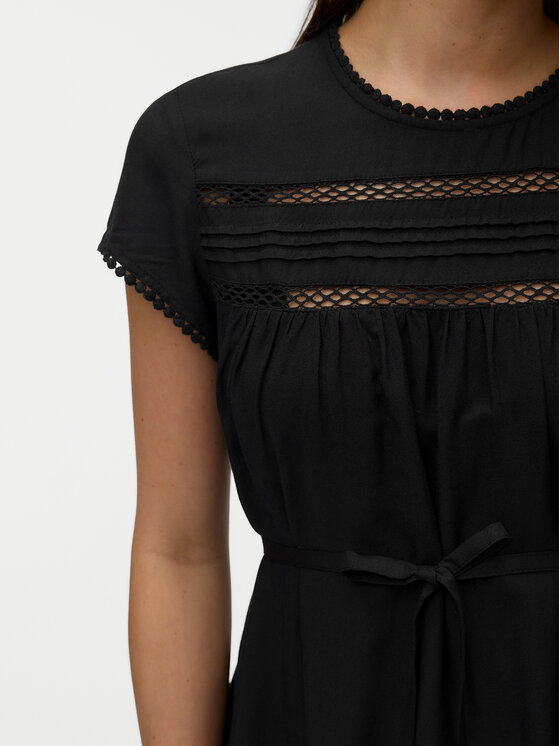 Vero Moda Vero Moda Vasaras kleita Debbie 10342682 Melns Regular Fit