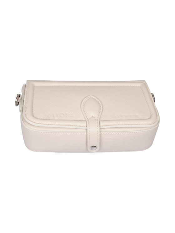 ALLORA BE UNIQUE ALLORA BE UNIQUE Borsetta crossbody 100% skóra Écru