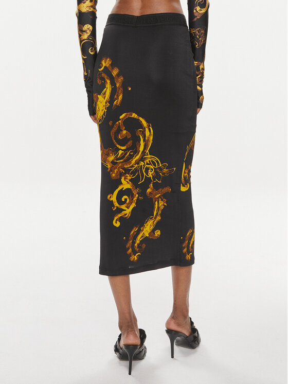 Versace Jeans Couture Versace Jeans Couture Пола тип молив 76HAE8P7 Черен Slim Fit