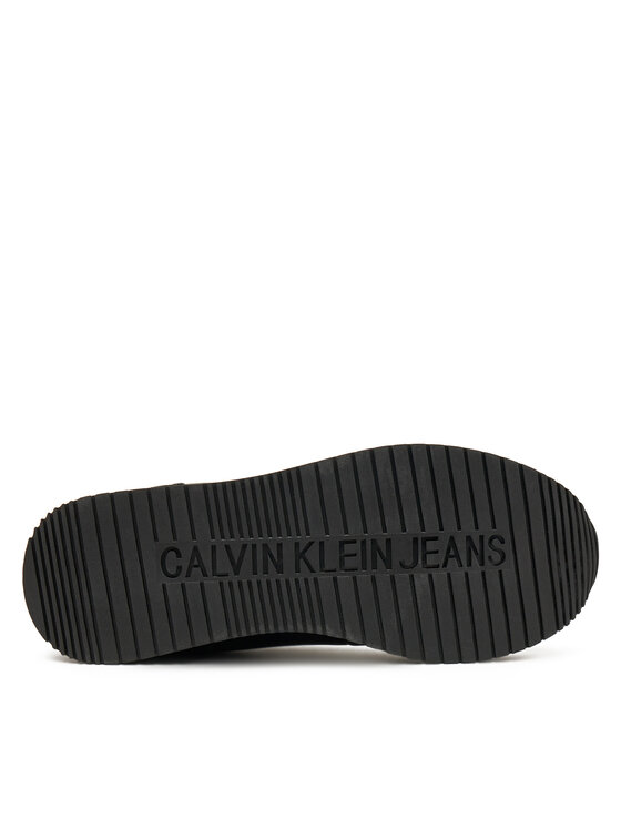 Calvin Klein Jeans Calvin Klein Jeans Sneakersy Runner Laceup Low Mix Mg YW0YW01798 Czarny