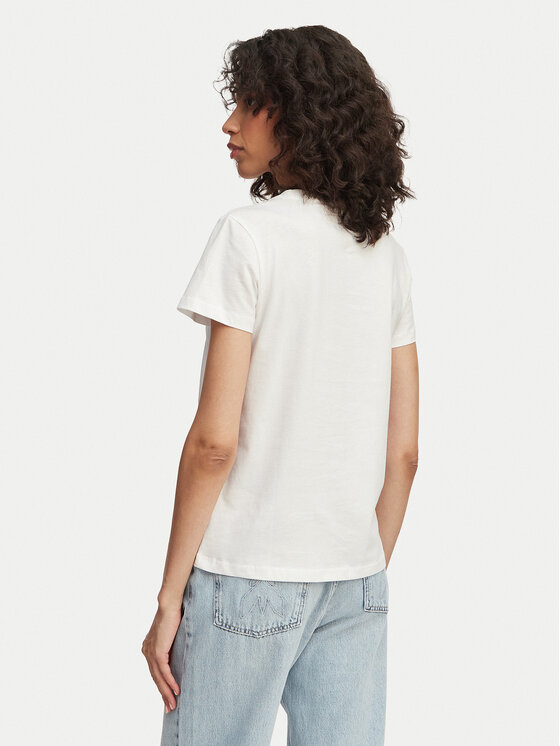 Guess Jeans Guess Jeans T-krekls W6GI45 K8HM0 Balts Regular Fit