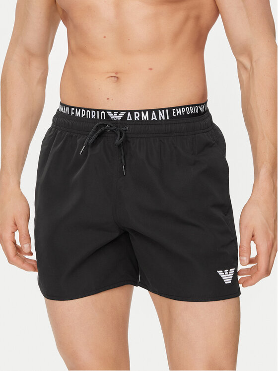 Emporio Armani Underwear Kopalne hlače 211740 4R432 00020 Črna Regular Fit