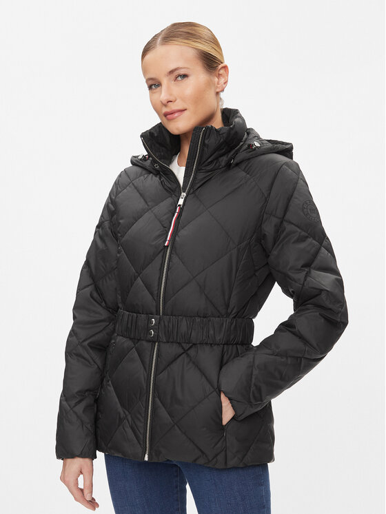 Tommy Hilfiger Tommy Hilfiger Zimní bunda WW0WW40327 Černá Regular Fit
