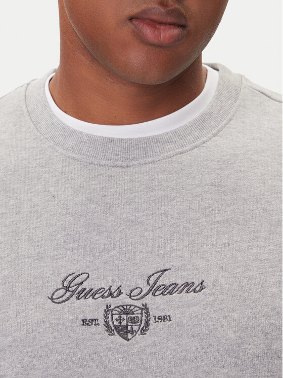 Guess Jeans Guess Jeans Pulóver M5BQ35 K9V31 Szürke Slim Fit