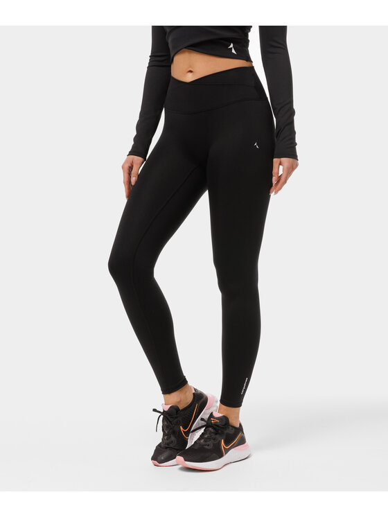 Legginsy, rozmiar M, Czarne, Crossover leggings
