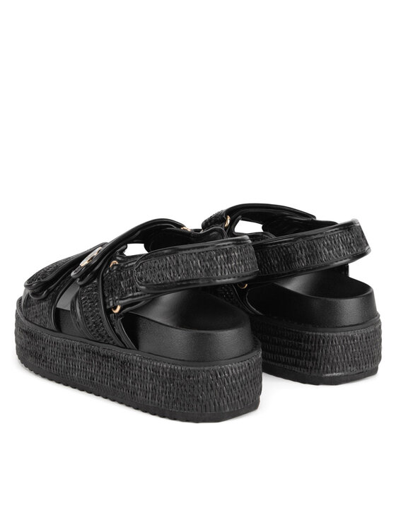 Badura Badura Σανδάλια BEGONIA-TS6165-01 Μαύρο