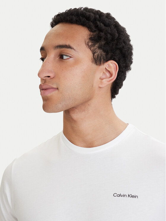 Calvin Klein Calvin Klein T-shirt Micro Logo LV04LC255G Bijela Regular Fit