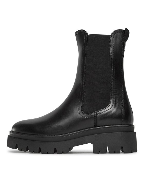 Tamaris Tamaris Kotníková obuv s elastickým prvkem 1-25992-41 Černá