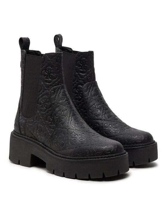Guess Guess Μποτάκια με λάστιχο Shuze FLTSHU FAL10 Μαύρο