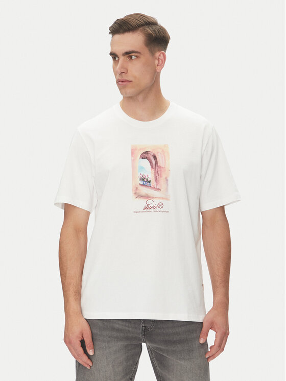 Jack & Jones Jack & Jones T-Shirt Hydra 12277248 Biały Relaxed Fit