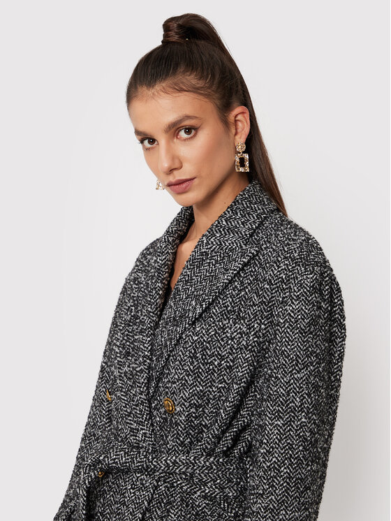 PINKO Pinko Płaszcz przejściowy Camille 1G18CN A03H Szary Regular Fit