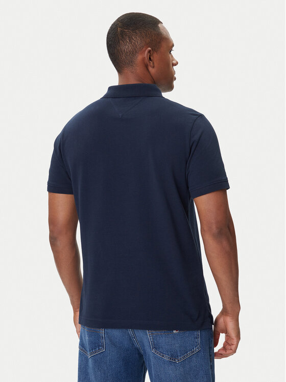 Tommy Jeans Tommy Jeans Tricou polo Linear DM0DM20914 Bleumarin Regular Fit