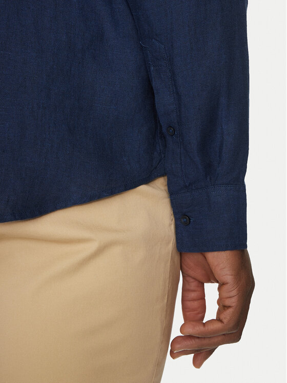 Michael Kors Michael Kors Košeľa CS4400H4YT Tmavomodrá Relaxed Fit