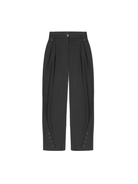 La Mania La Mania Pantaloni di tessuto PROSECCO Nero Classic Fit