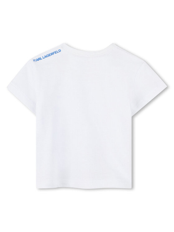 Karl Lagerfeld Kids Karl Lagerfeld Kids Marškinėlių ir šortų komplektas Z30498 S Mėlyna Regular Fit