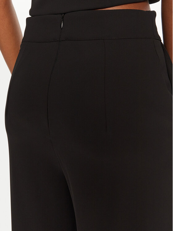 Rinascimento Rinascimento Kalhoty z materiálu CFC0120597003 Černá Regular Fit