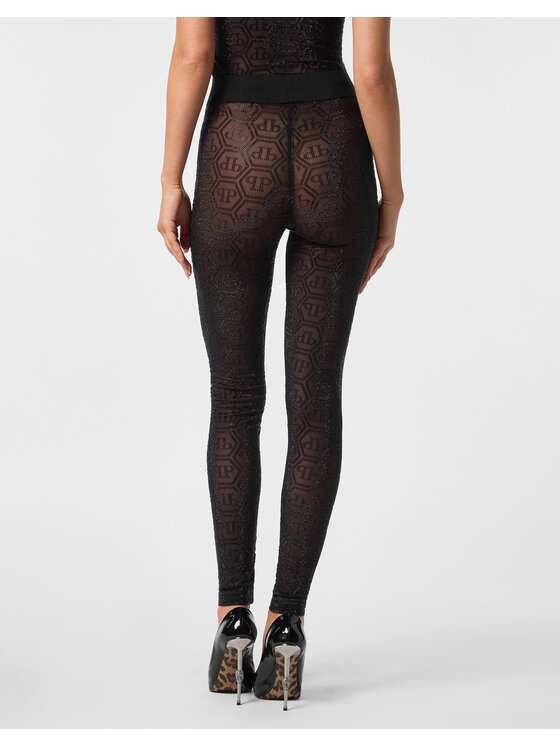 PHILIPP PLEIN PHILIPP PLEIN Legginsy 27227 Czarny Active Fit