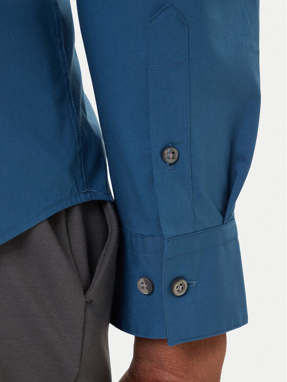 Calvin Klein Calvin Klein Риза LV04LB145G Син Slim Fit