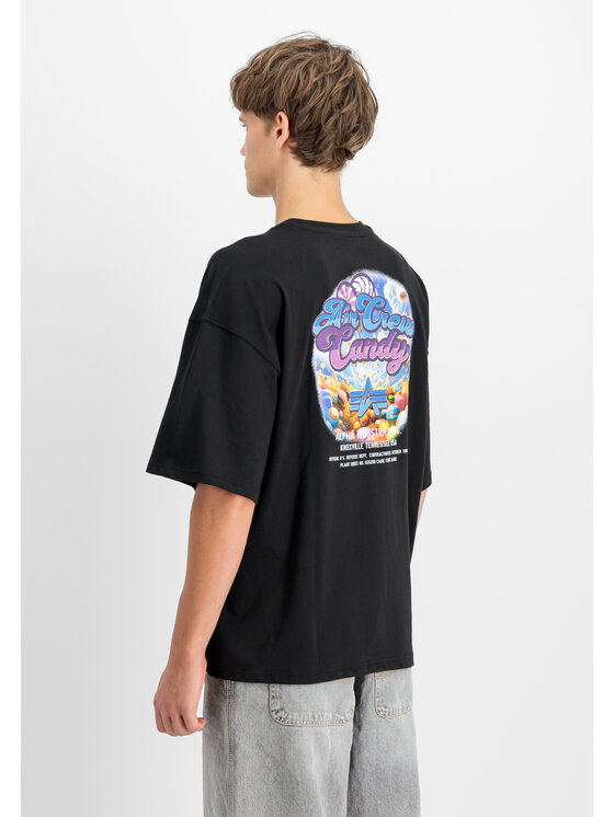 Alpha Industries Alpha Industries T-Shirt Candy Crew T-Shirt Czarny Relaxed Fit