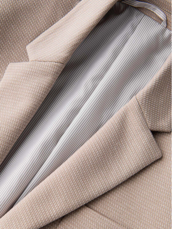 Ombre Ombre Marynarka M171 Beżowy Slim Fit