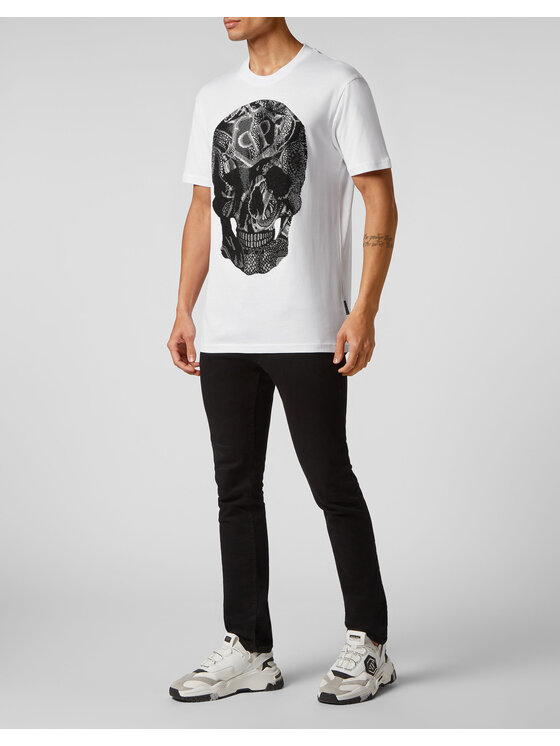 PHILIPP PLEIN PHILIPP PLEIN T-Shirt 1805 Biały Regular Fit
