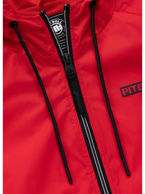 PITBULL PITBULL Kurtka przejściowa ATHLETIC LOGO II Czerwony Regular Fit