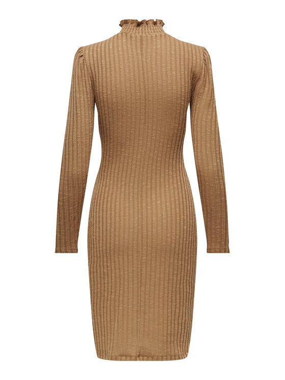 JDY JDY Trikotažinė suknelė 15297404 Ruda Regular Fit