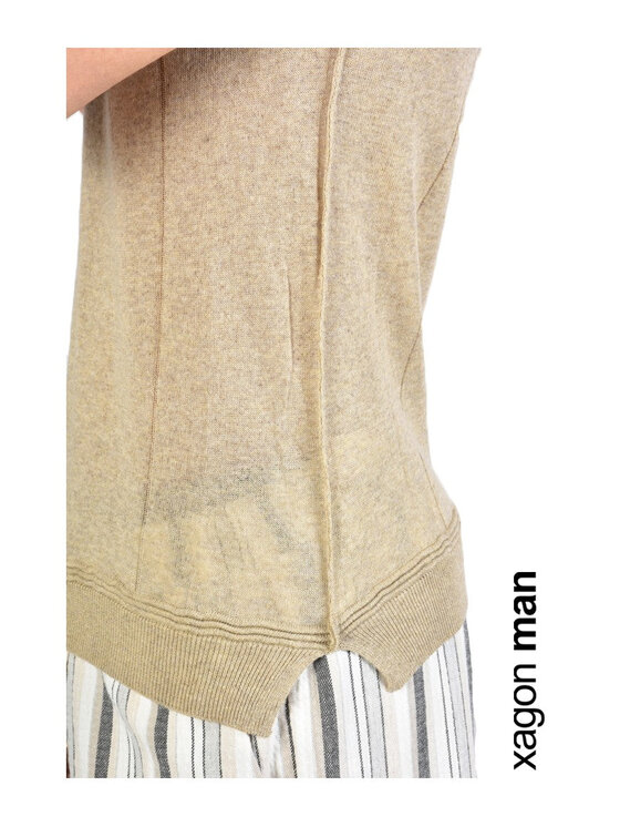 Xagon Xagon T-shirt P21081J11202 Beige Regular Fit
