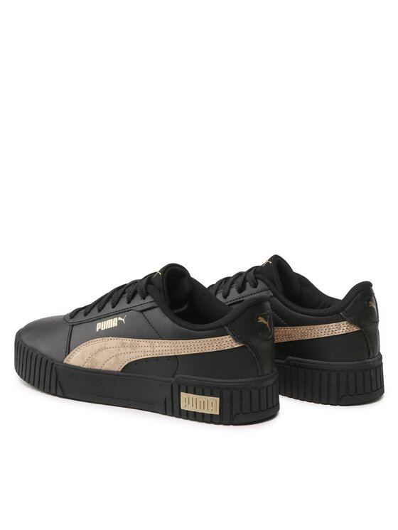 Puma noir shop et doré femme