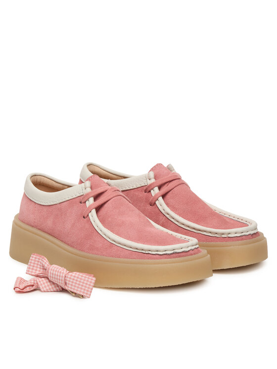 Clarks Clarks Półbuty Torview W 26186675 Różowy