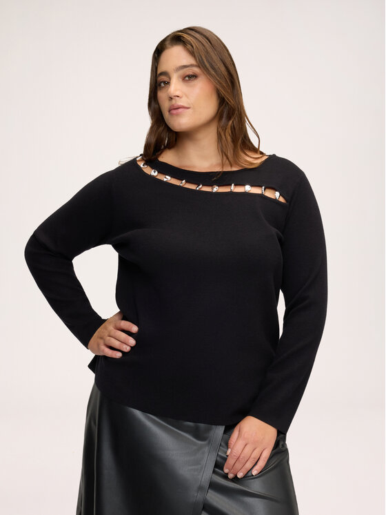 Fiorella Rubino Fiorella Rubino Maglione M371L008654N033 Nero Regular Fit