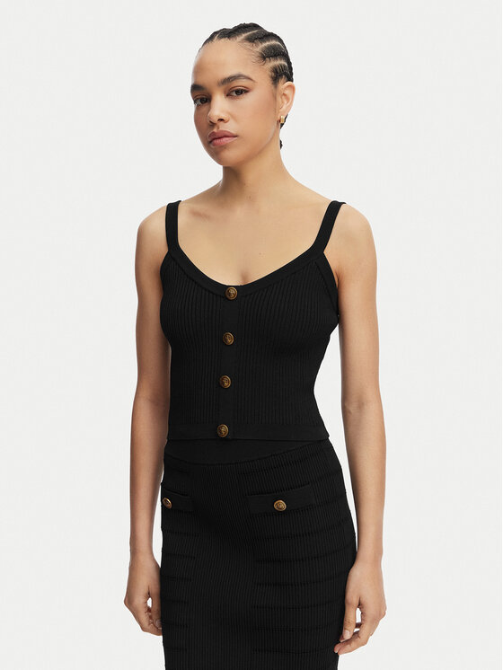 Guess Top W5YR10 Z0130 Negru Regular Fit